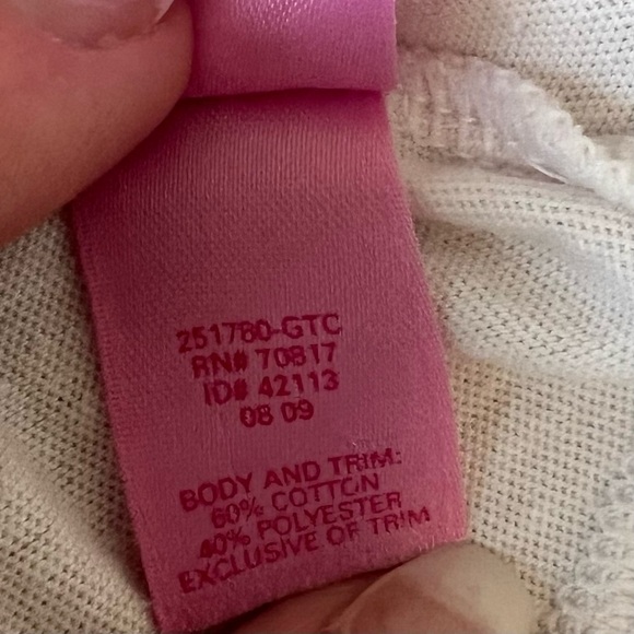 y2k PINK VICTORIA’S SECRET White Yellowjackets GA Tech Short Sleeve Sleep Shirt - Picture 4 of 10